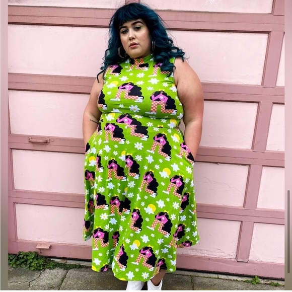 Nooworks Dahlia Dress in Checkered Girls - Picture 7 of 8